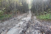 Chemin ultra boueux